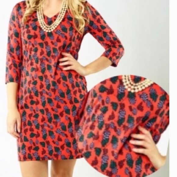 NWT! Tracy Negoshian Emily Dress-Chevron flowers - Picture 2 of 4